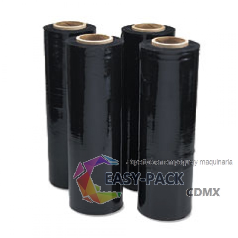 Pelicula estirable industrial negra