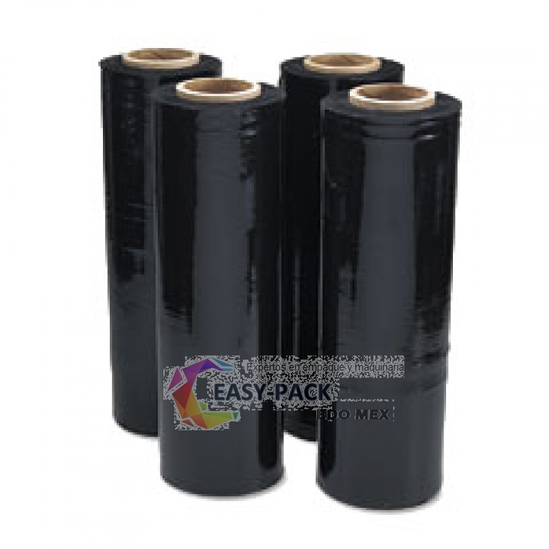 Pelicula estirable industrial negra