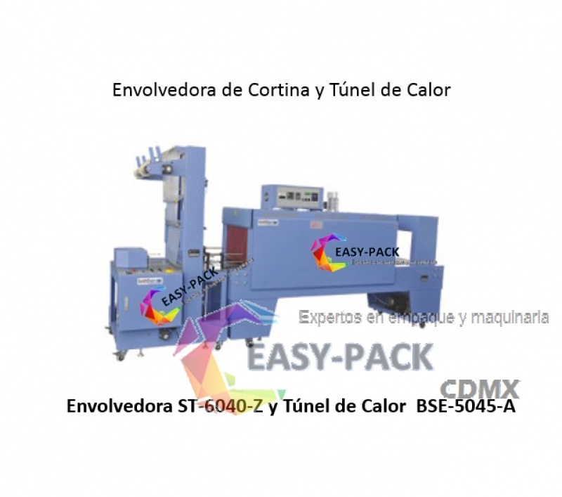  ST-6040Z y BSE-5045A Envolvedora y Túnel de calor 