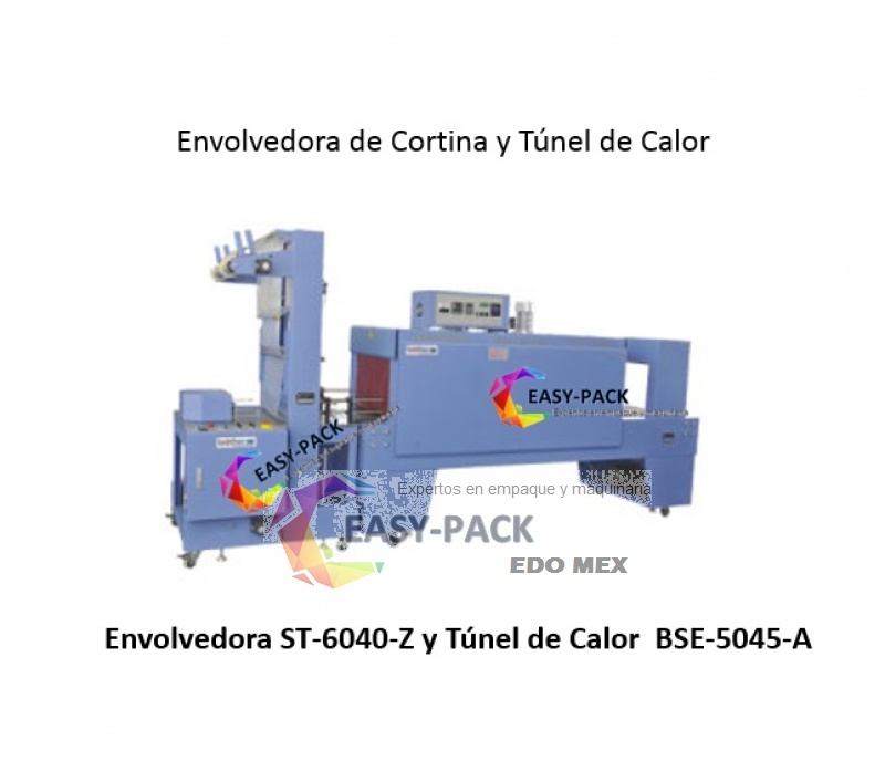  ST-6040Z y BSE-5045A Envolvedora y Túnel de calor 