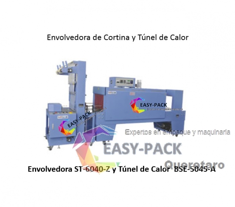  ST-6040Z y BSE-5045A Envolvedora y Túnel de calor 