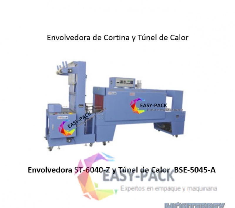 ST-6040Z y BSE-5045A Envolvedora y Túnel de calor 