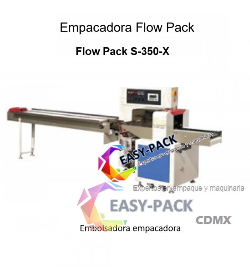 Embolsadora Empacadora Horizontal con sistema inverso Flow Pack S-350-X