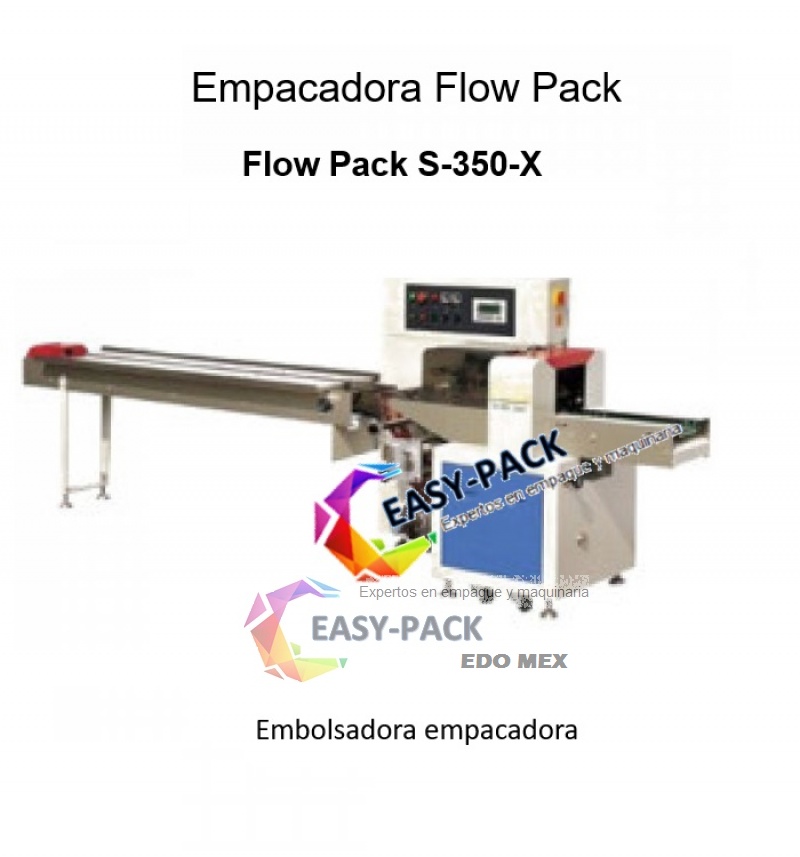 Embolsadora Empacadora Horizontal con sistema inverso Flow Pack S-350-X
