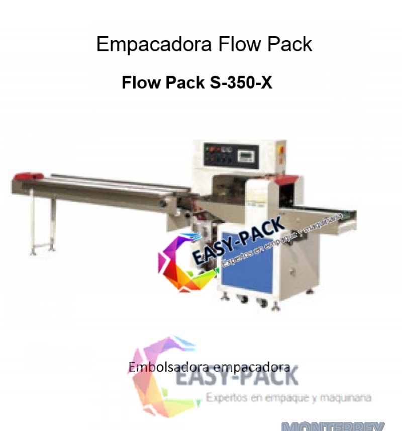 Embolsadora Empacadora Horizontal con sistema inverso Flow Pack S-350-X