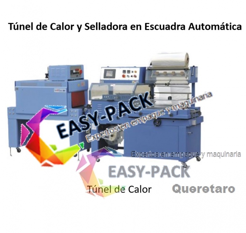 Túnel de Calor y Selladora en Escuadra Automática