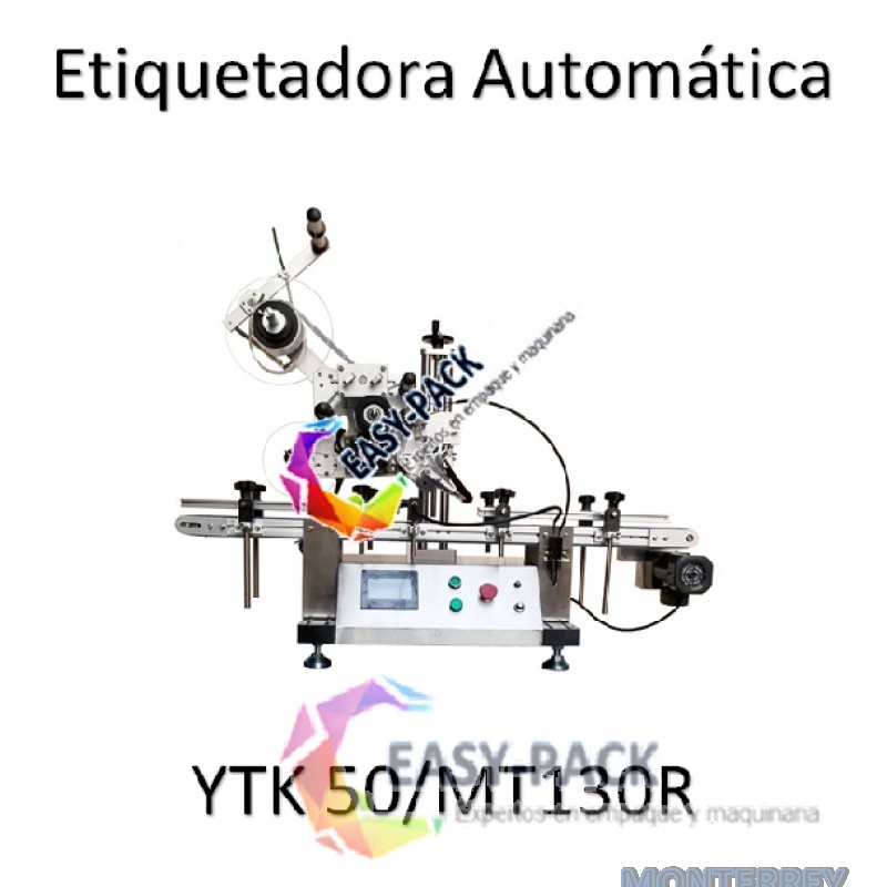 Etiquetadora Automatica de Mesa para Envase Plano YTK 60/MT-130F