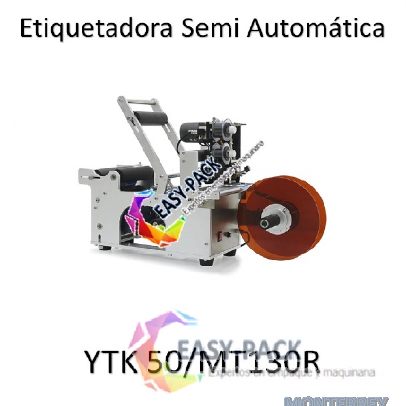 Etiquetadora Semi Automatica para Envase Redondo MT-50 con Codificador