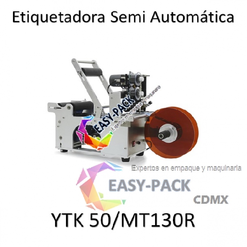 Etiquetadora Semi Automatica para Envase Redondo MT-50 con Codificador