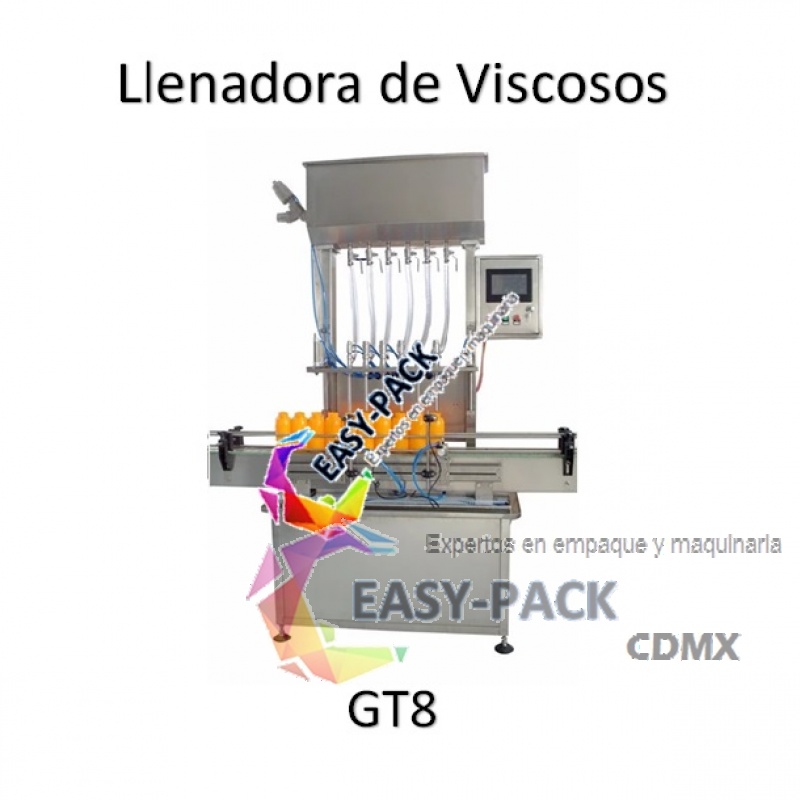 Llenadora Automática Ocho Boquillas para Viscosos GT-8 
