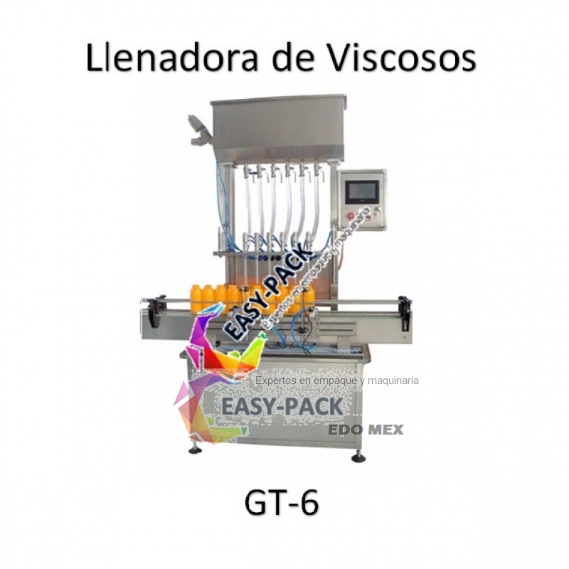 Llenadora Automática Seis Boquillas para Viscosos GT-6 