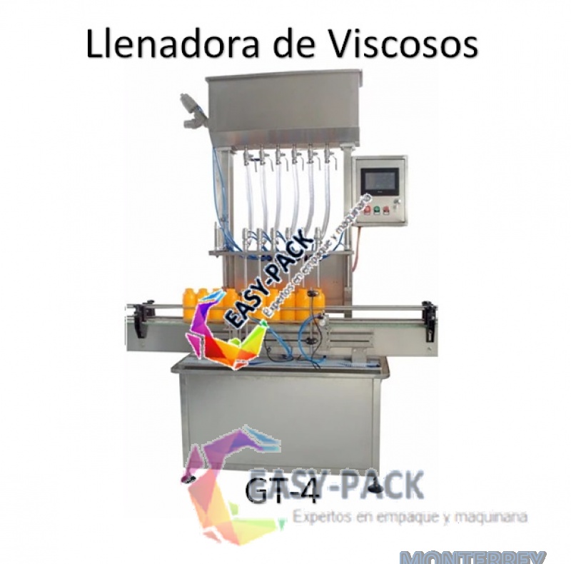 Llenadora Automática Cuatro Boquillas para Viscosos GT-4 