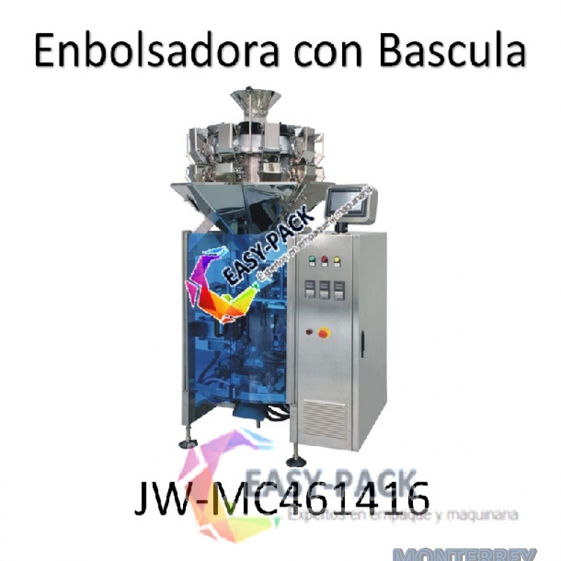 Embolsadora con Bascula 2 en 1 de 14 Boquets 1.6L