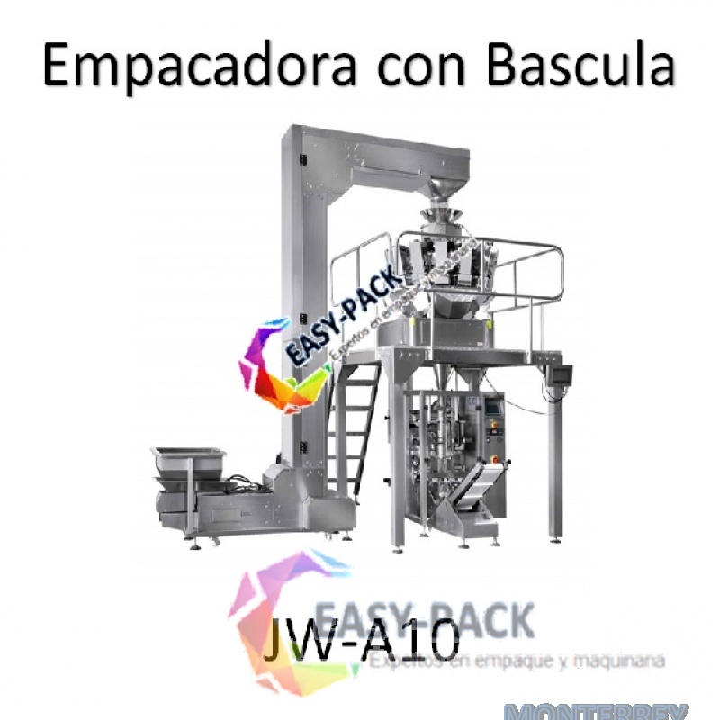 Embolzadora con Bascula de 10 Boquets Estándar Chica 2.5L